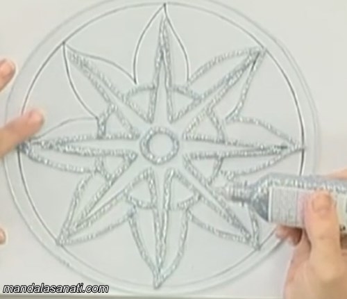 mandala boyama kabartmalar