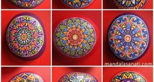 mandala taş boyama yapımı