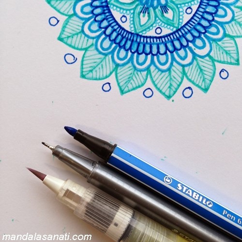 mandala boyama kalemleri