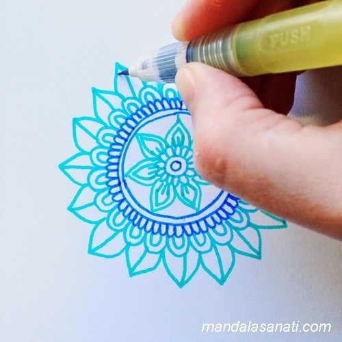 mandala boyama yapımı 