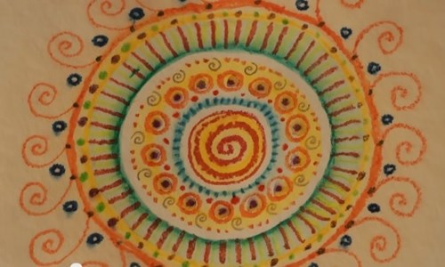 mandala çalışması