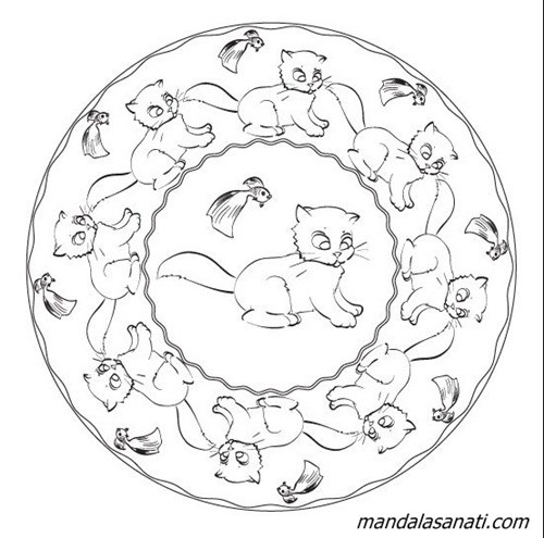 çocuklar için mandala