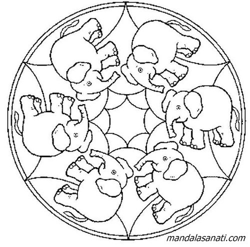 çocuklar için mandala