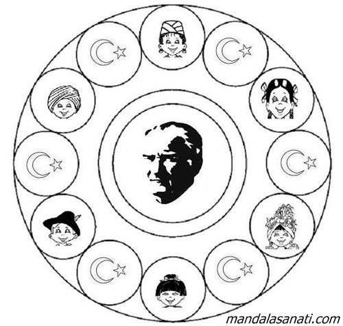 çocuklar için mandala