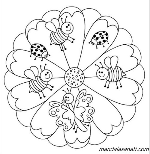 çocuklar için mandala