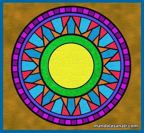 kolay mandala boyama