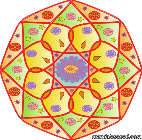 mandala boyama sayfaları