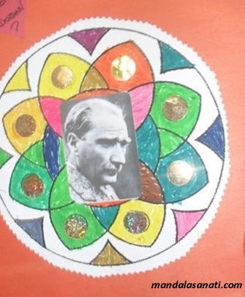 Atatürk mandala boyama