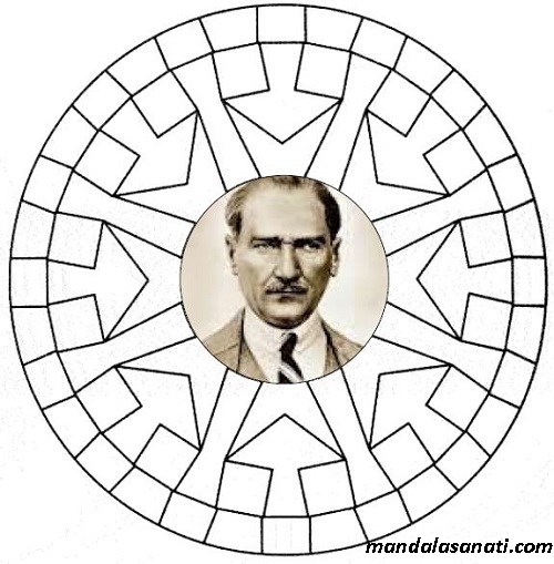 Atatürk mandala çalışması