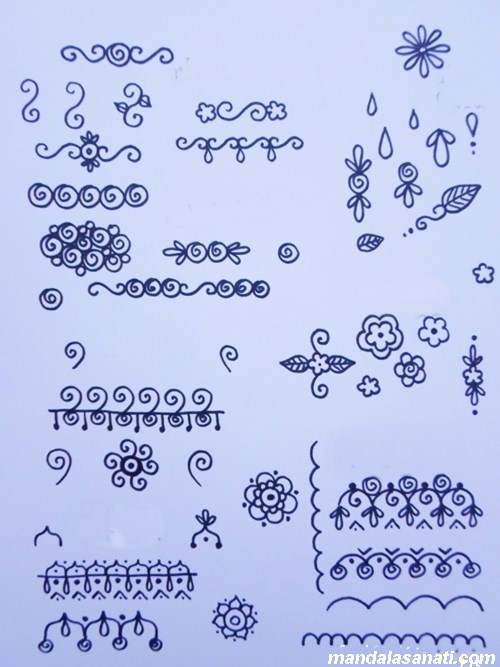 mandala tekniği desenleri